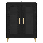 Sideboard Black Oak 69.5 x 34 x 90 cm Engineered Wood