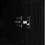 Sideboard Black Oak 69.5 x 34 x 90 cm Engineered Wood and Iron