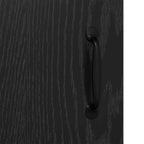 Sideboard Black Oak 69.5 x 34 x 90 cm Engineered Wood and Iron