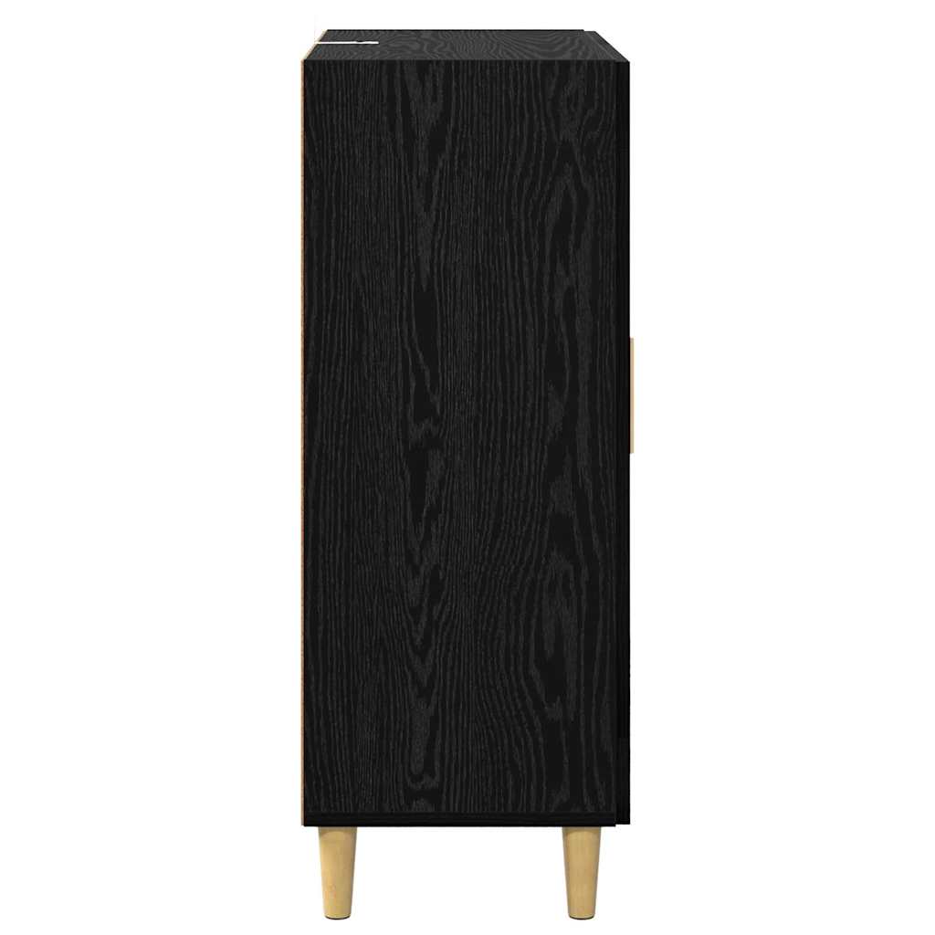 Sideboard Black Oak 69.5 x 34 x 90 cm Engineered Wood