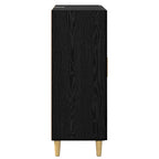 Sideboard Black Oak 69.5 x 34 x 90 cm Engineered Wood