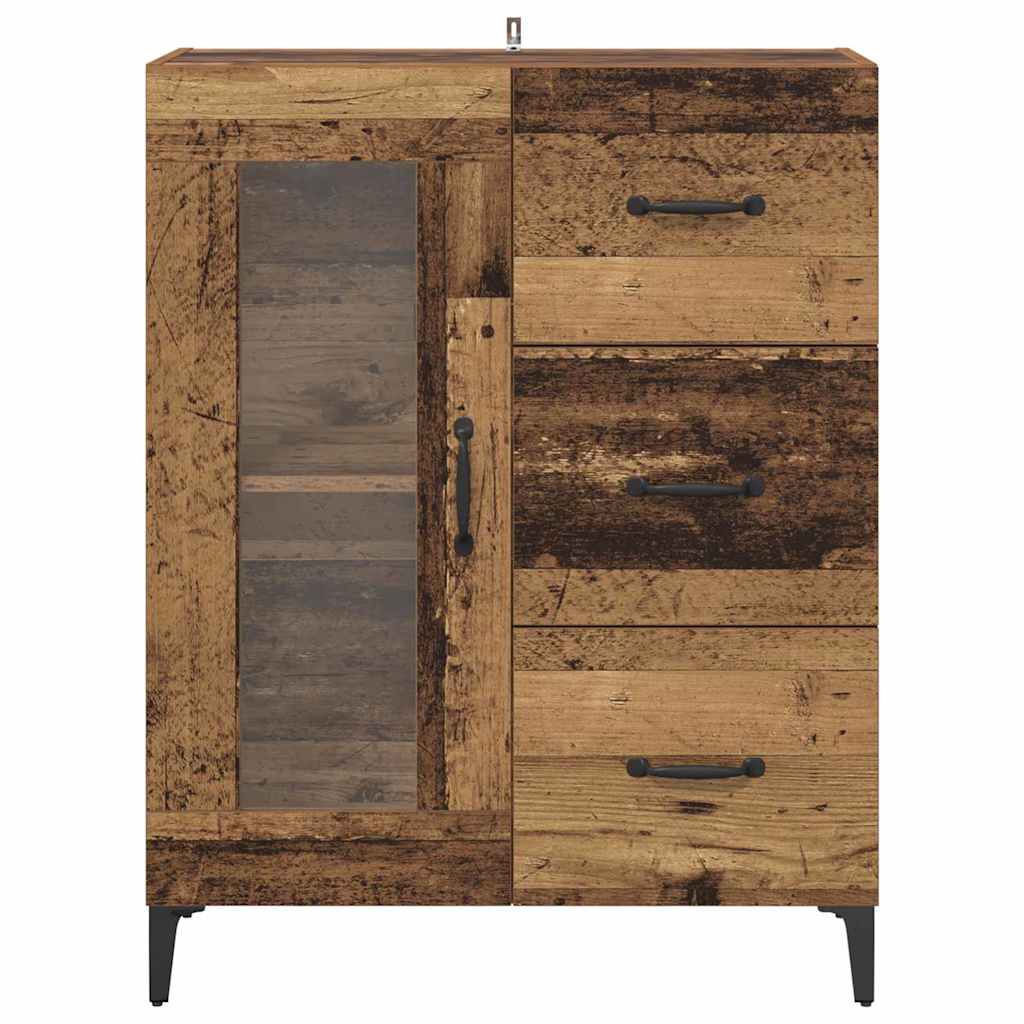 Sideboard Old Wood 69.5 x 34 x 90 cm Engineered Wood and Iron