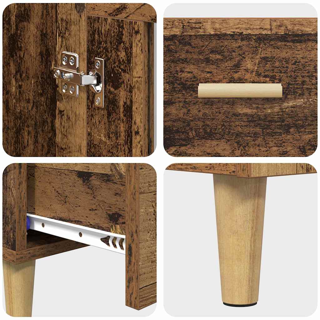 Highboard with Drawer Old Wood 70 x 31 x 115 cm Engineered Wood