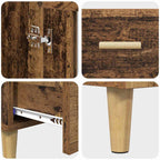 Highboard with Drawer Old Wood 70 x 31 x 115 cm Engineered Wood