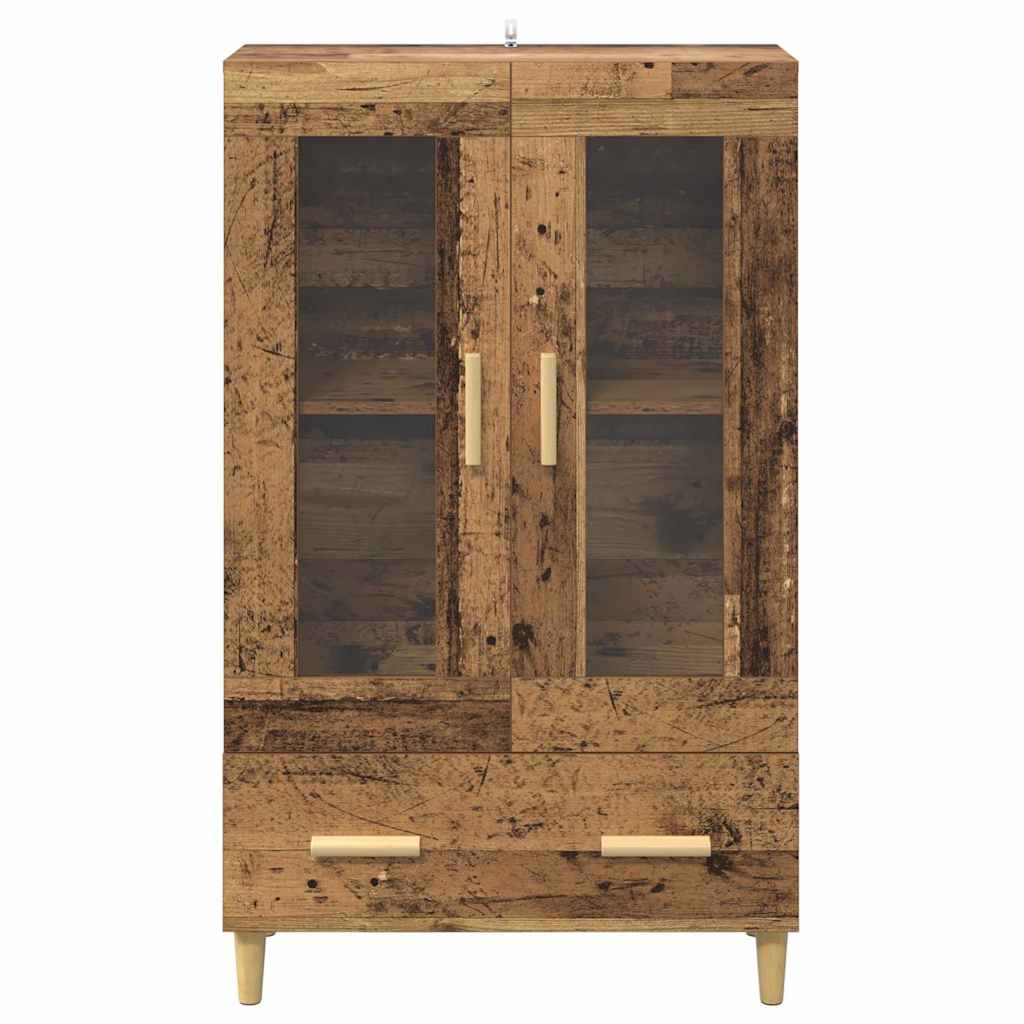 Highboard with Drawer Old Wood 70 x 31 x 115 cm Engineered Wood