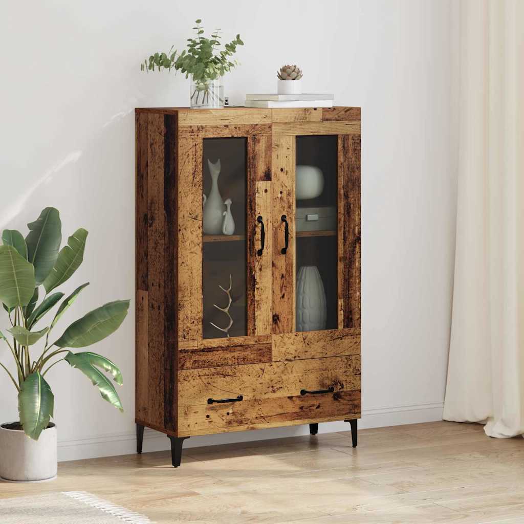 Highboard Old Wood 70 x 31 x 115 cm Engineered Wood and Iron