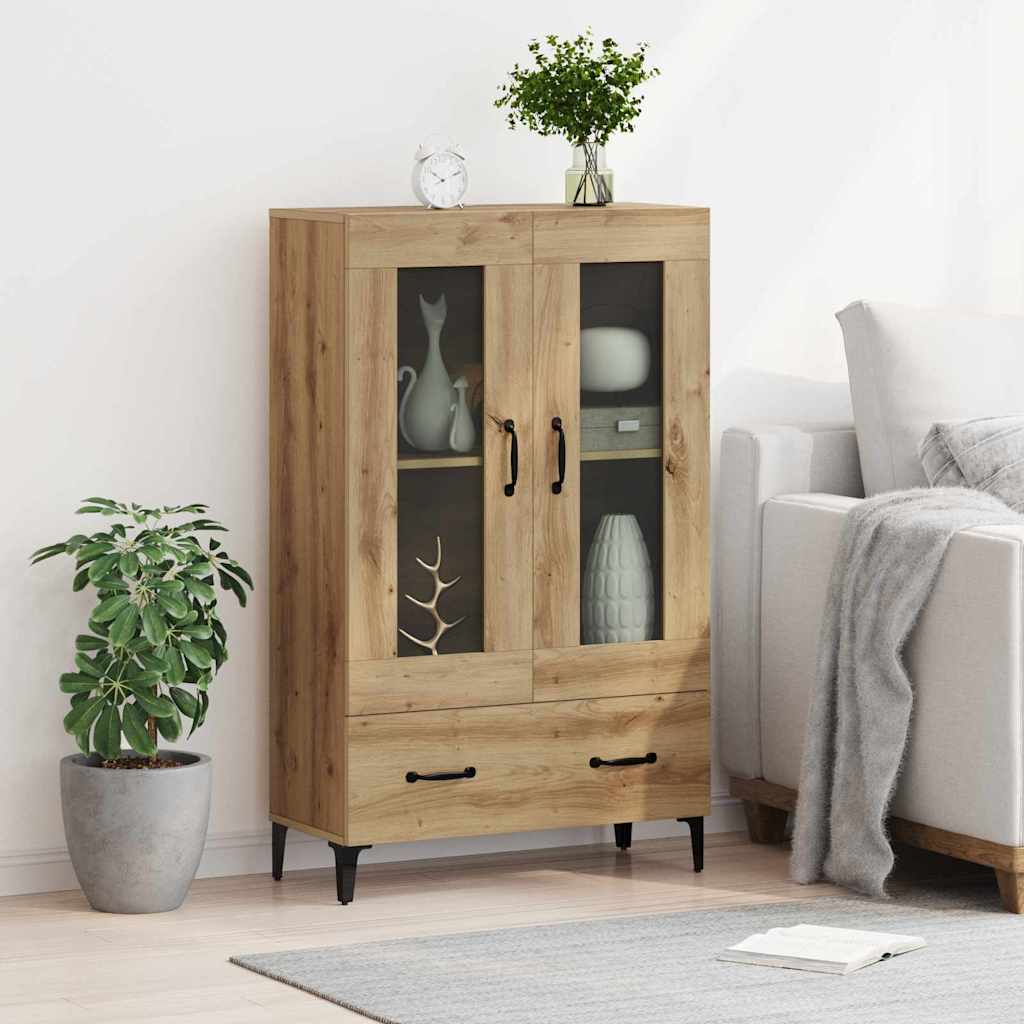 Highboard Artisan Oak 70 x 31 x 115 cm Engineered Wood and Iron