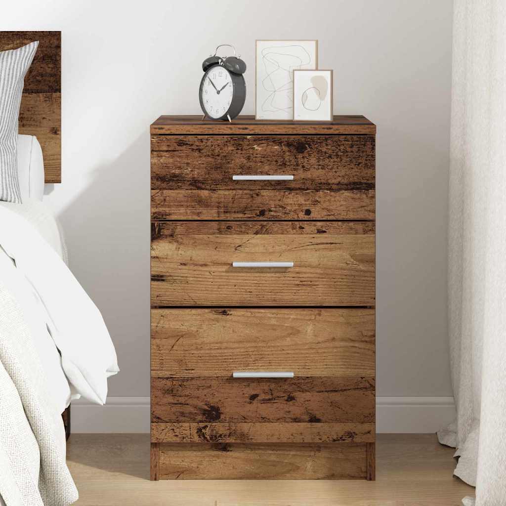 Bedside Cabinet Old Wood 40 x 40 x 63 cm Engineered Wood