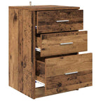 Bedside Cabinet Old Wood 40 x 40 x 63 cm Engineered Wood