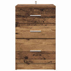 Bedside Cabinet Old Wood 40 x 40 x 63 cm Engineered Wood