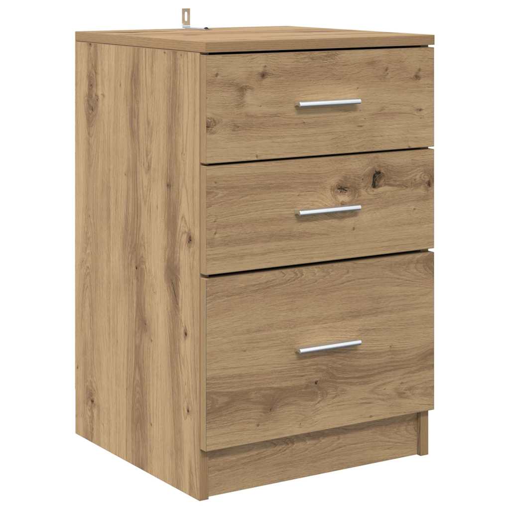 Bedside Cabinet Artisan Oak 40 x 40 x 63 cm Engineered Wood