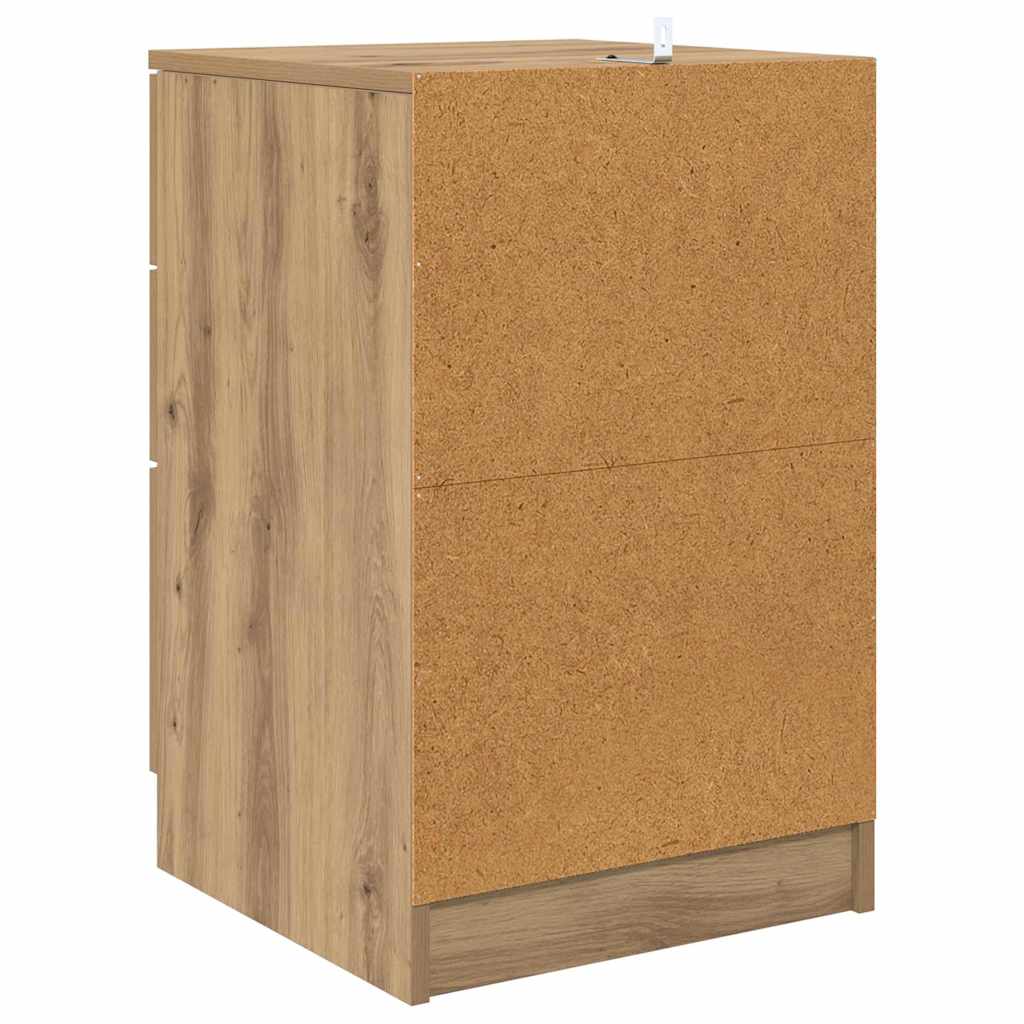 Bedside Cabinet Artisan Oak 40 x 40 x 63 cm Engineered Wood