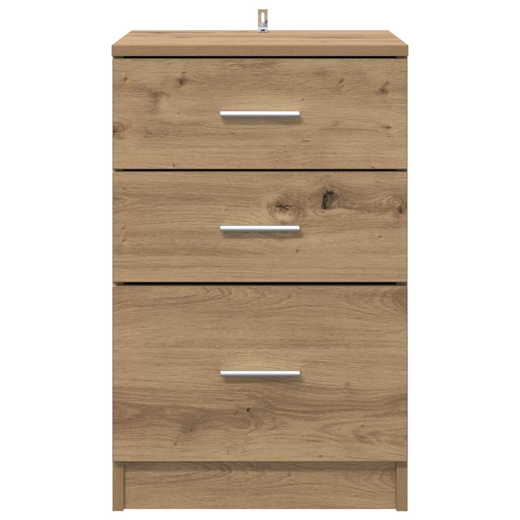 Bedside Cabinet Artisan Oak 40 x 40 x 63 cm Engineered Wood