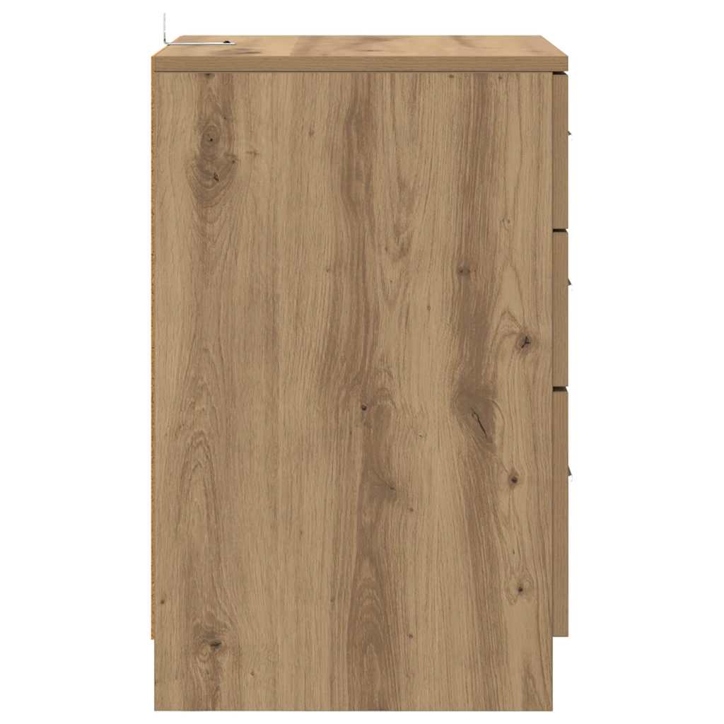 Bedside Cabinet Artisan Oak 40 x 40 x 63 cm Engineered Wood