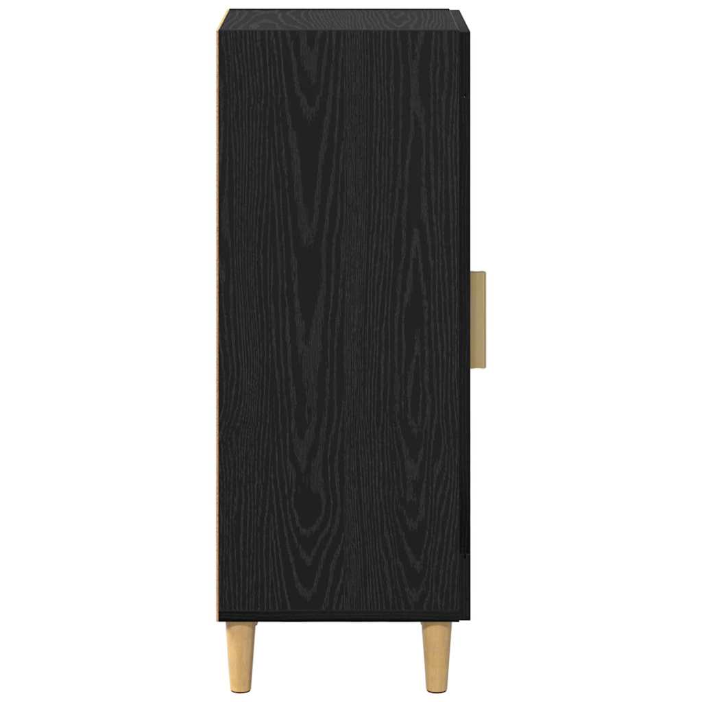 Sideboard Black Oak 34.5 x 32.5 x 90 cm Engineered Wood