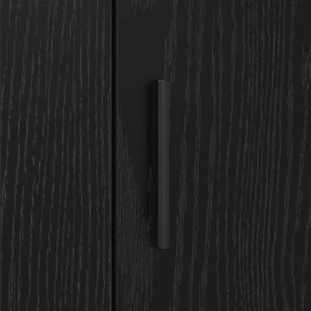 Sideboard Black Oak 40 x 33 x 70 cm Engineered wood