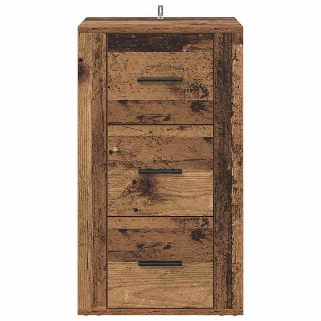 Sideboard with Drawer Old Wood 40 x 33 x 70 cm Engineered wood