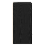 Sideboard with Drawer Black Oak 40 x 33 x 70 cm Engineered wood