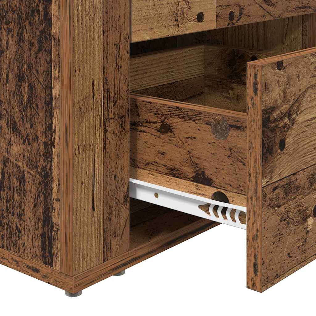 Bedside Cabinet Old Wood 35 x 50 x 60 cm Engineered Wood