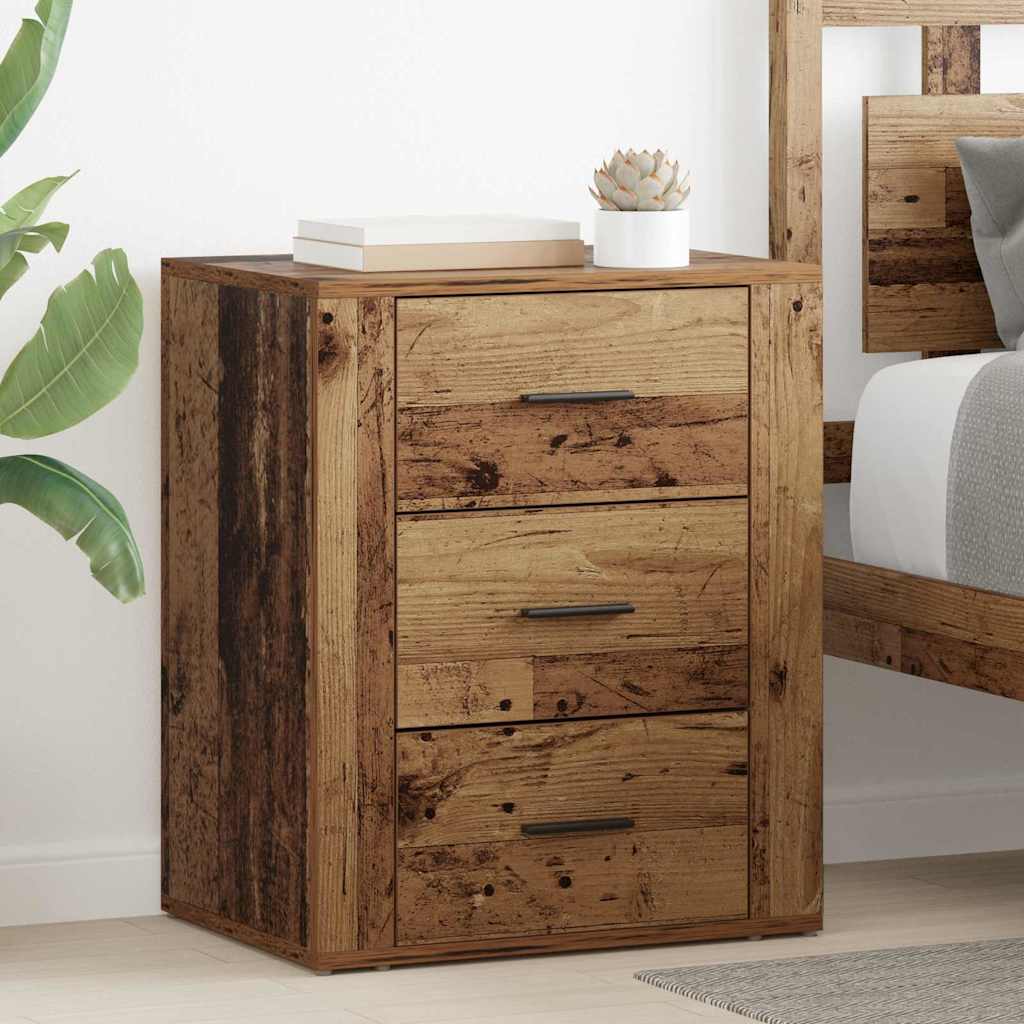 Bedside Cabinet Old Wood 35 x 50 x 60 cm Engineered Wood