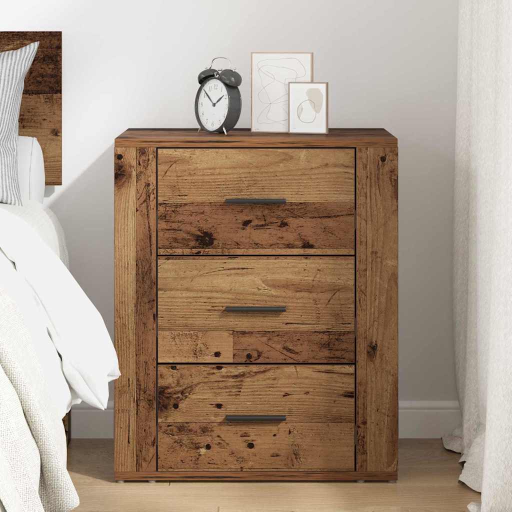 Bedside Cabinet Old Wood 35 x 50 x 60 cm Engineered Wood