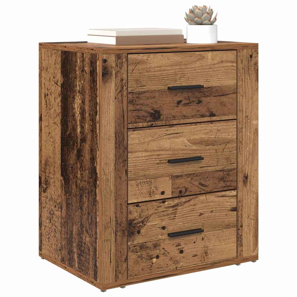 Bedside Cabinet Old Wood 35 x 50 x 60 cm Engineered Wood