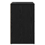 Bedside Cabinet Black Oak 35 x 50 x 60 cm Engineered Wood
