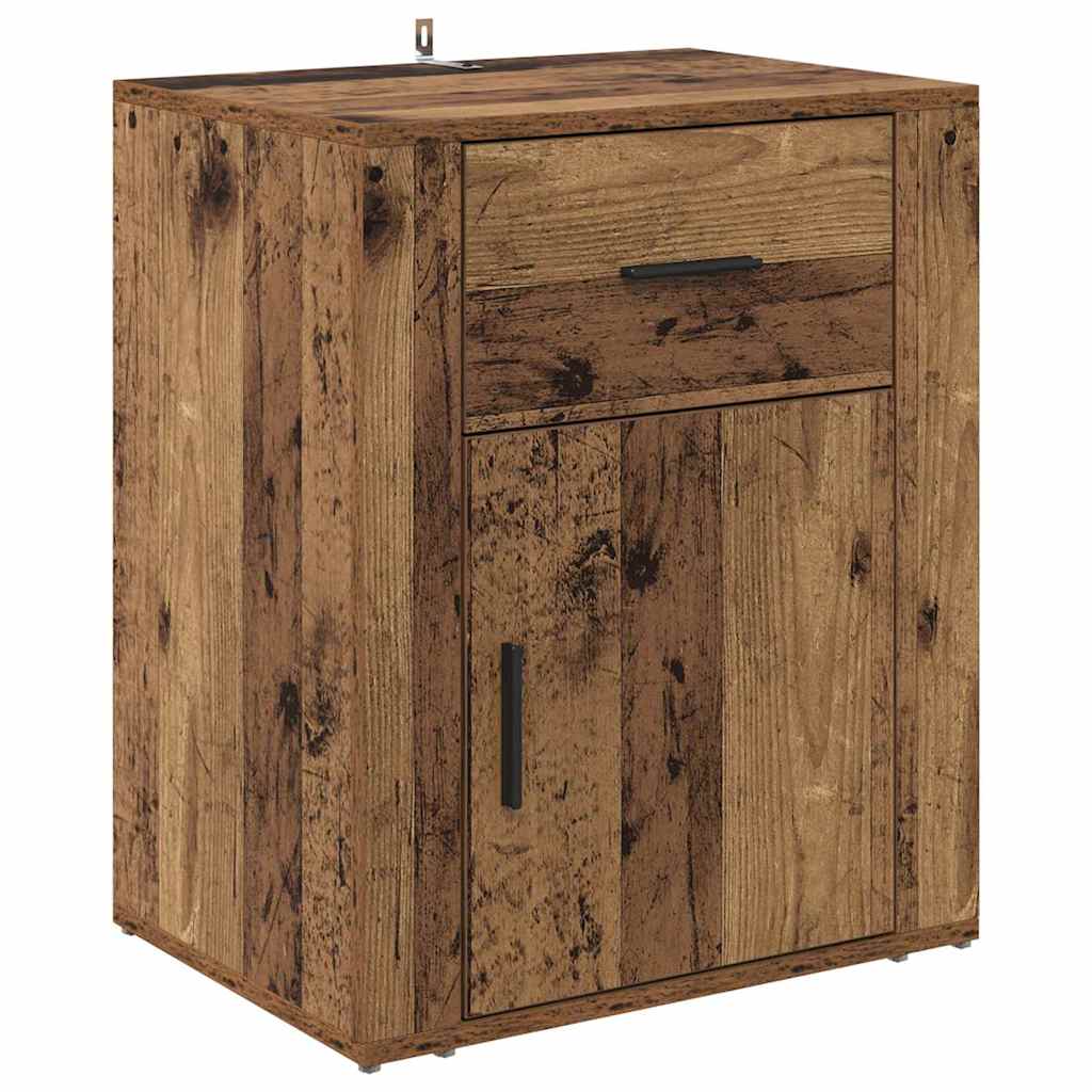 Bedside Cabinet Old Wood 35 x 50 x 60 cm Engineered Wood