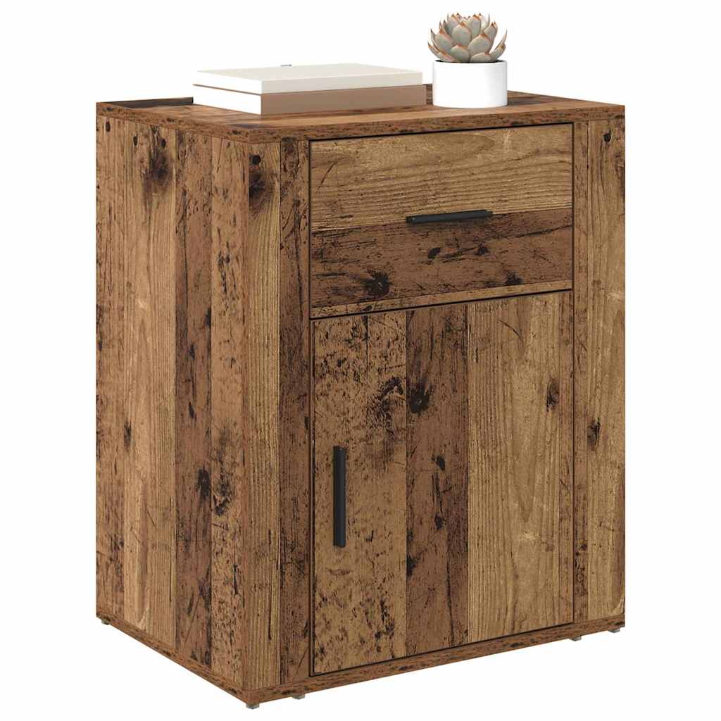 Bedside Cabinet Old Wood 35 x 50 x 60 cm Engineered Wood