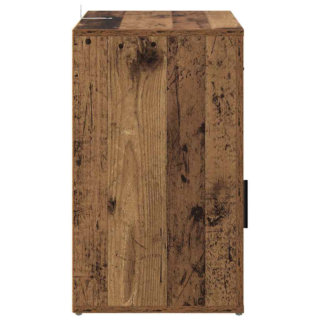 Bedside Cabinet Old Wood 35 x 50 x 60 cm Engineered Wood