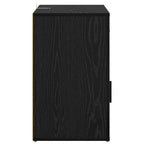 Bedside Cabinet Black Oak 35 x 50 x 60 cm Engineered Wood