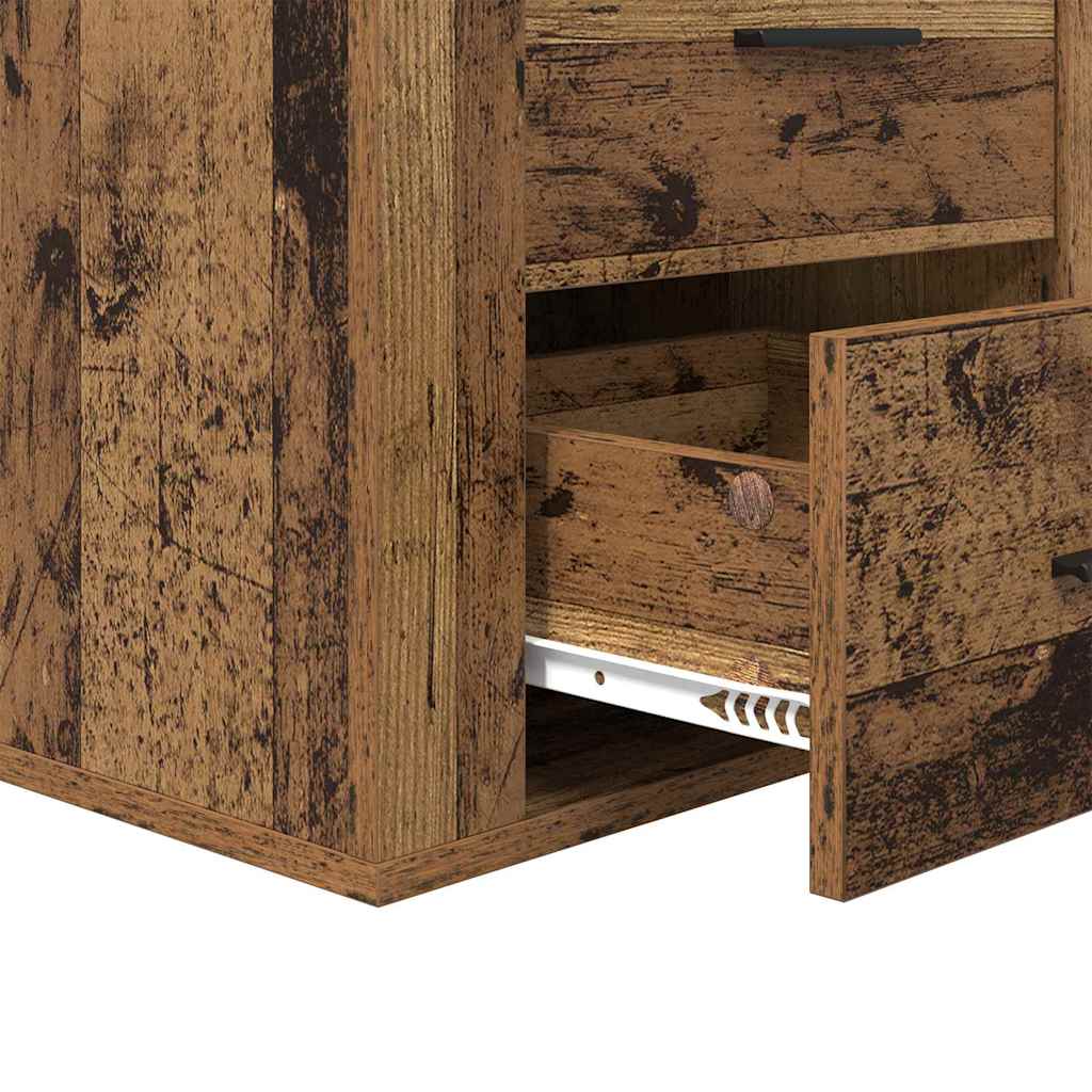Bedside Cabinet Old Wood 35 x 50 x 60 cm Engineered Wood