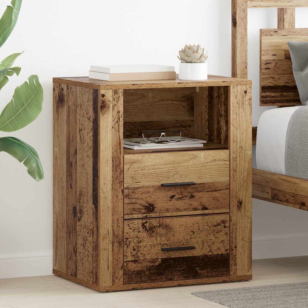 Bedside Cabinet Old Wood 35 x 50 x 60 cm Engineered Wood