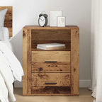 Bedside Cabinet Old Wood 35 x 50 x 60 cm Engineered Wood