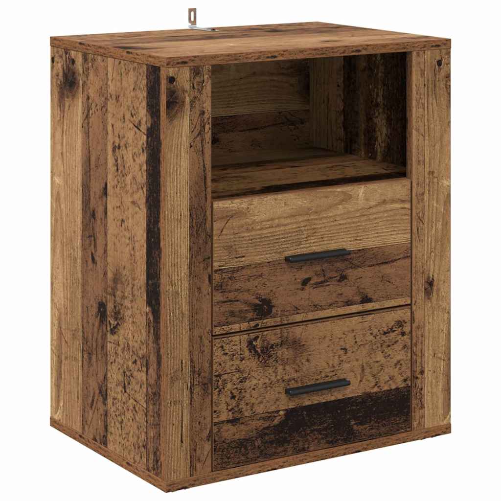 Bedside Cabinet Old Wood 35 x 50 x 60 cm Engineered Wood