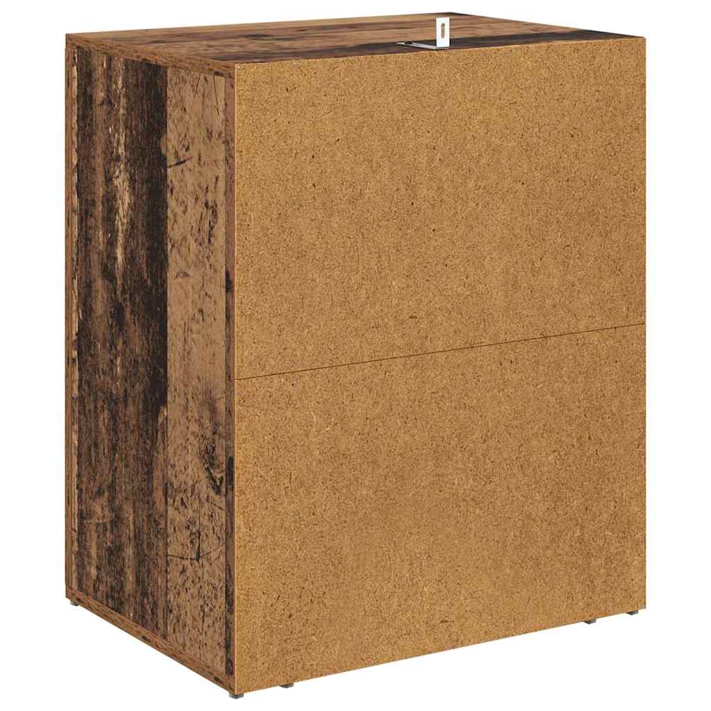 Bedside Cabinet Old Wood 35 x 50 x 60 cm Engineered Wood