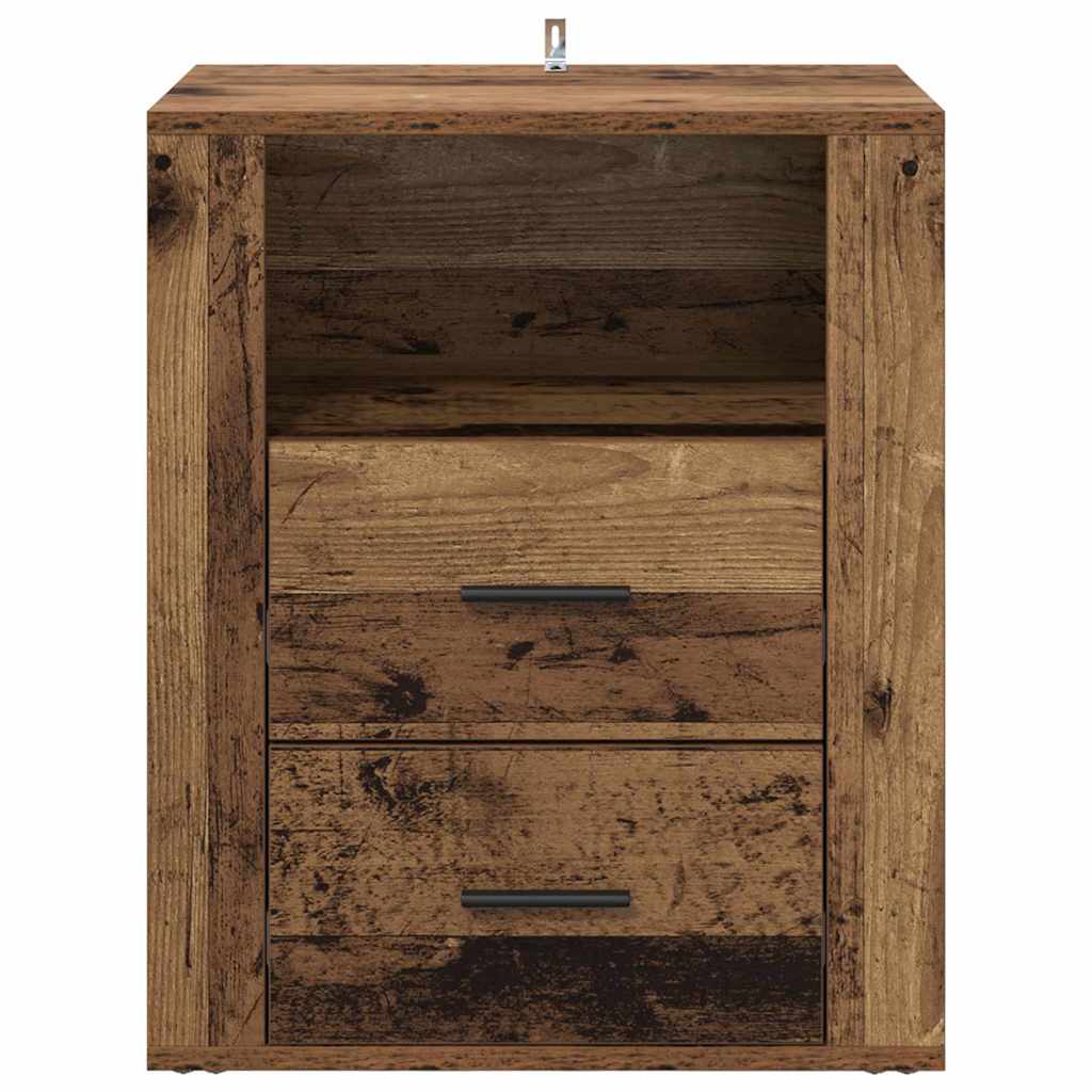 Bedside Cabinet Old Wood 35 x 50 x 60 cm Engineered Wood