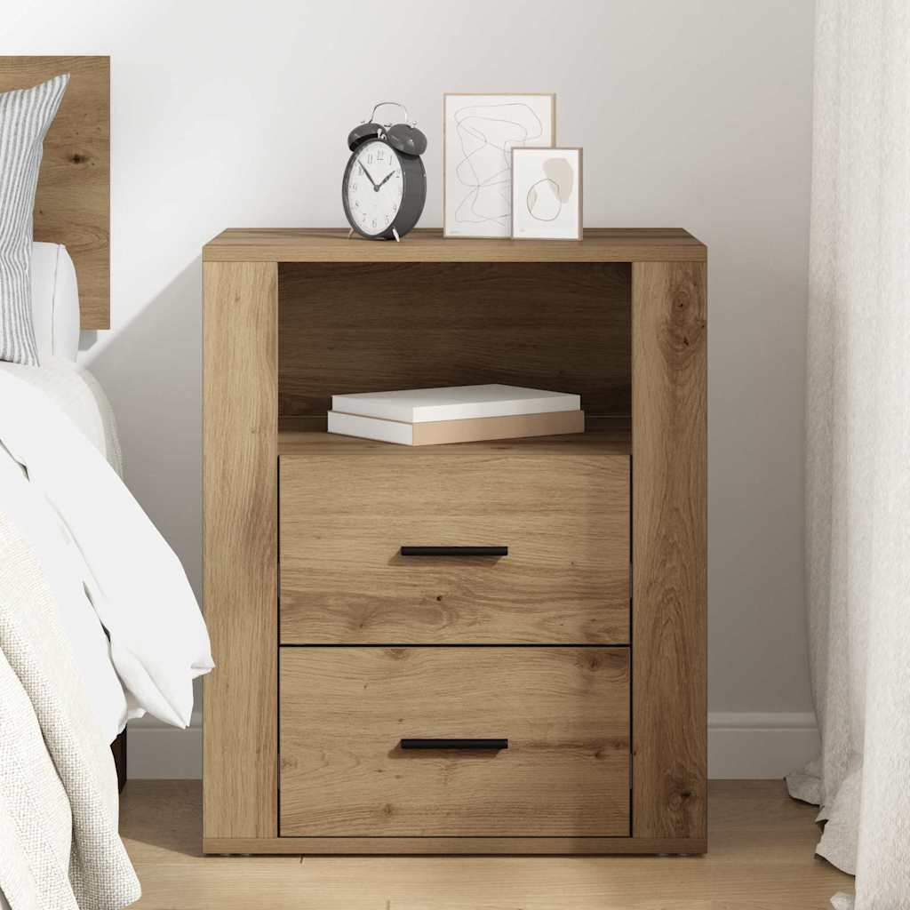 Bedside Cabinet Artisan Oak 35 x 50 x 60 cm Engineered Wood