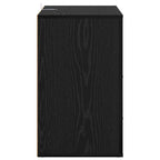 Bedside Cabinet Black Oak 35 x 50 x 60 cm Engineered Wood