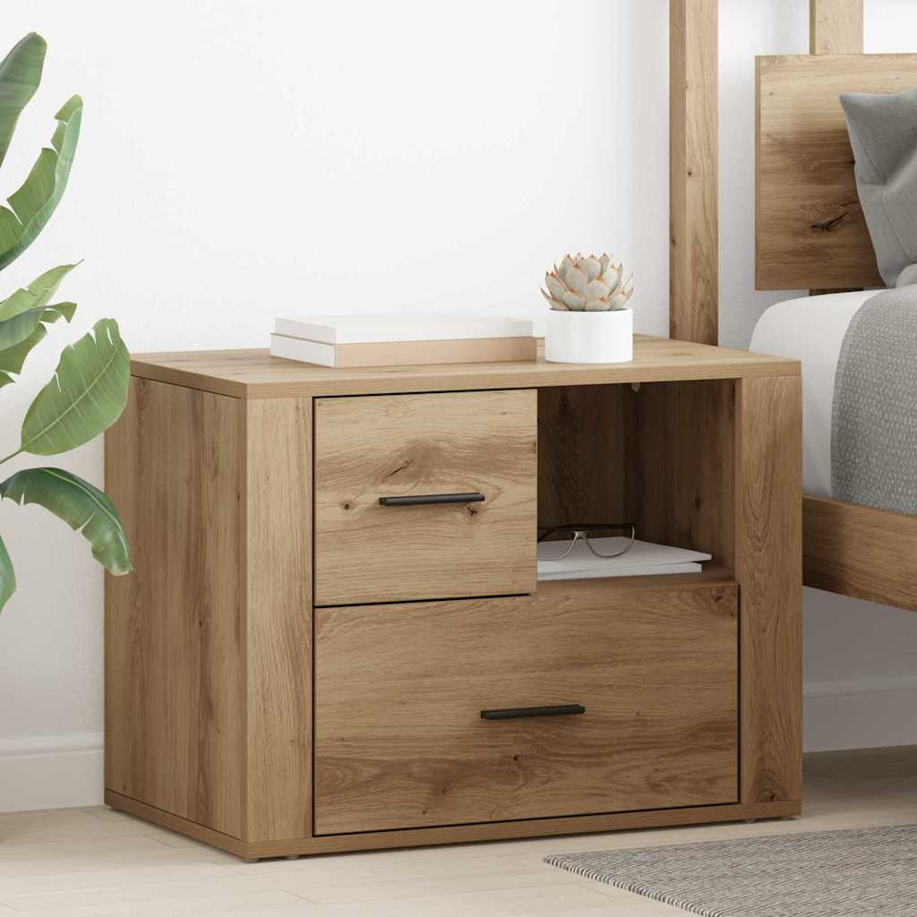 Bedside Cabinet Artisan Oak 35 x 60 x 50 cm Engineered Wood