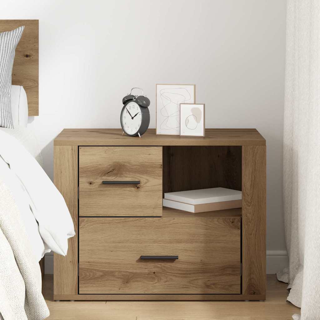 Bedside Cabinet Artisan Oak 35 x 60 x 50 cm Engineered Wood