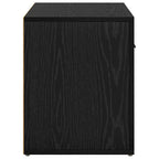 Bedside Cabinet Black Oak 35 x 60 x 50 cm Engineered Wood