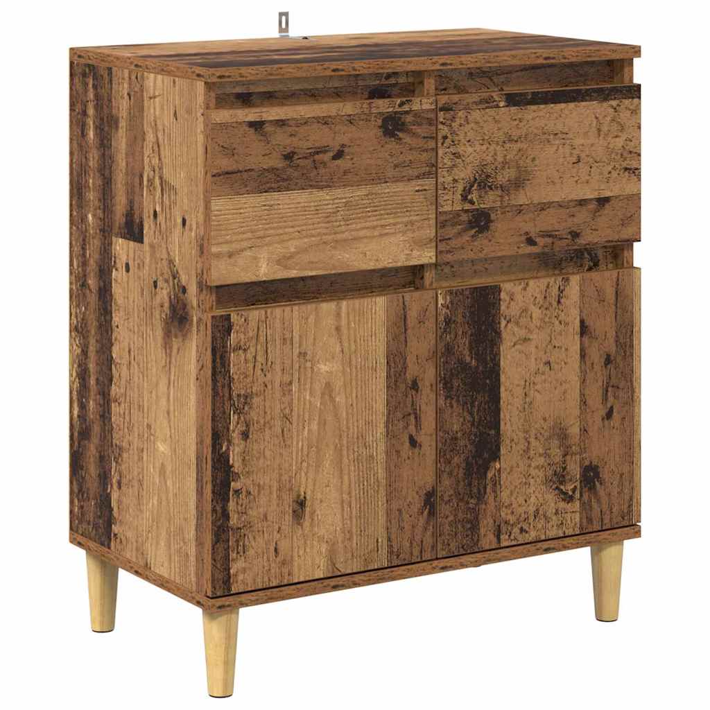 Sideboard with Drawer Old Wood 60 x 35 x 70 cm Engineered Wood
