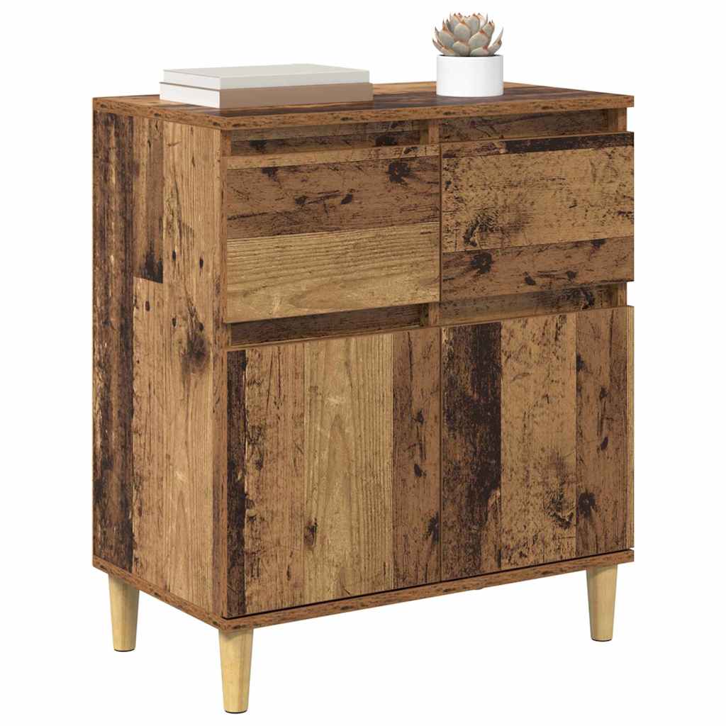 Sideboard with Drawer Old Wood 60 x 35 x 70 cm Engineered Wood