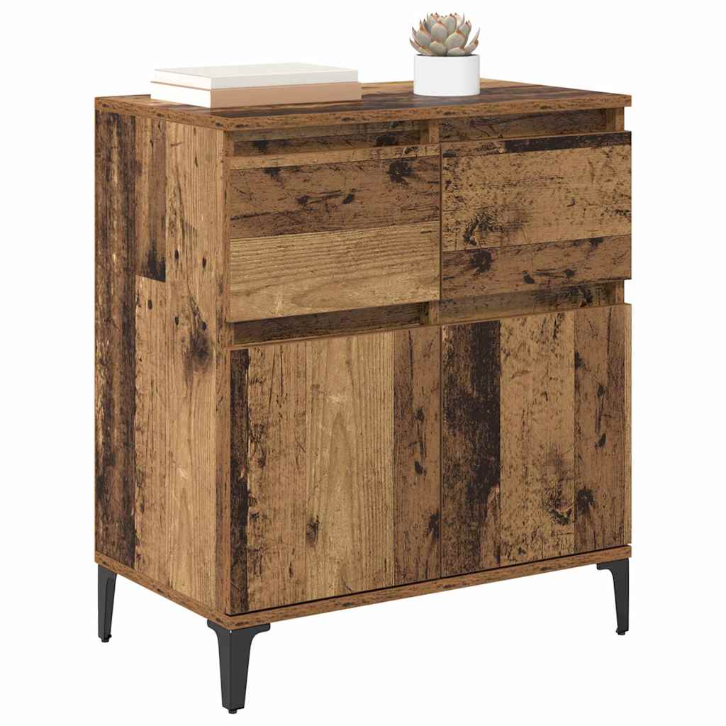 Sideboard Old Wood 60 x 35 x 70 cm Engineered Wood and Iron
