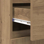 Sideboard Artisan Oak 60 x 35 x 70 cm Engineered Wood and Iron