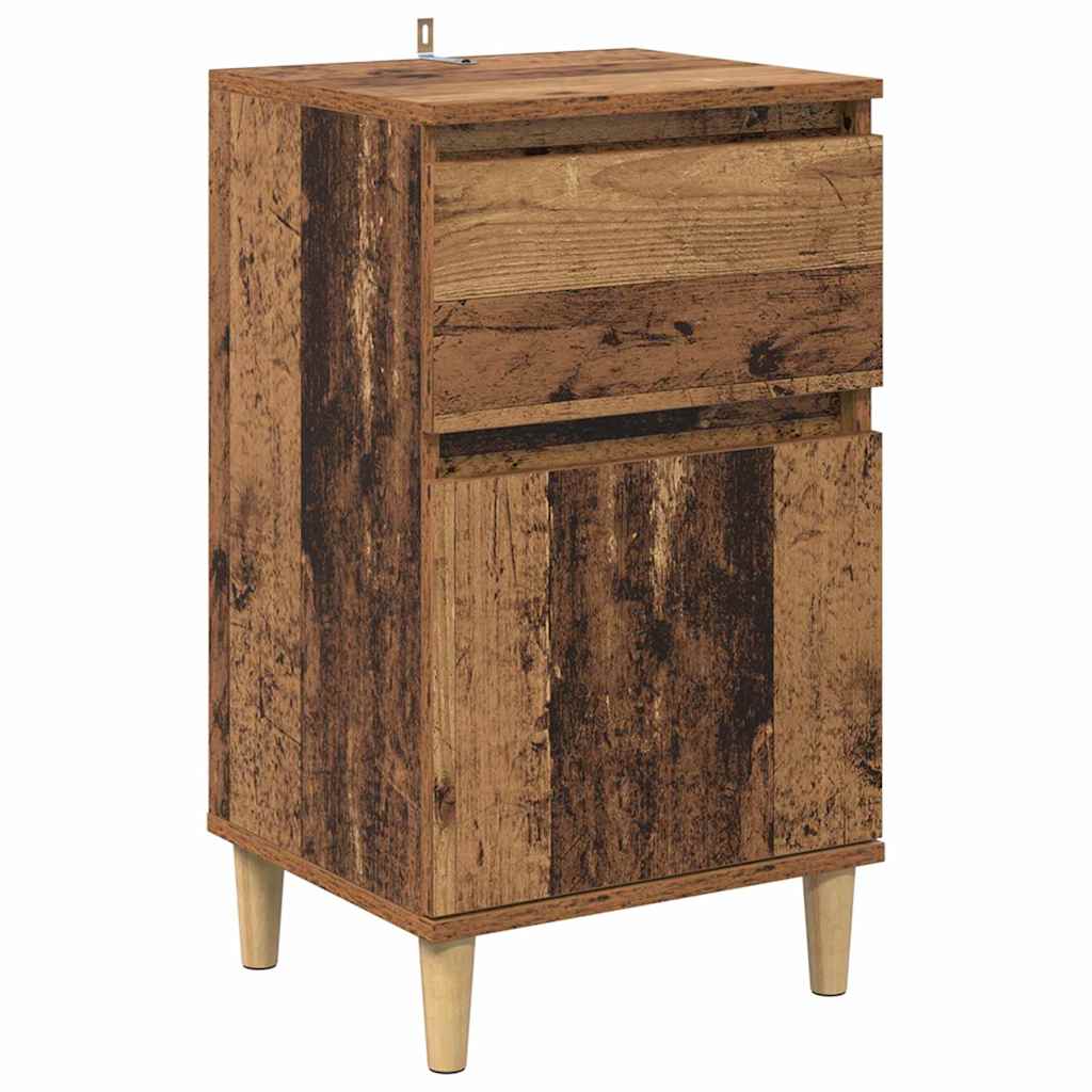 Bedside Cabinet Old Wood 40 x 35 x 70 cm Engineered Wood