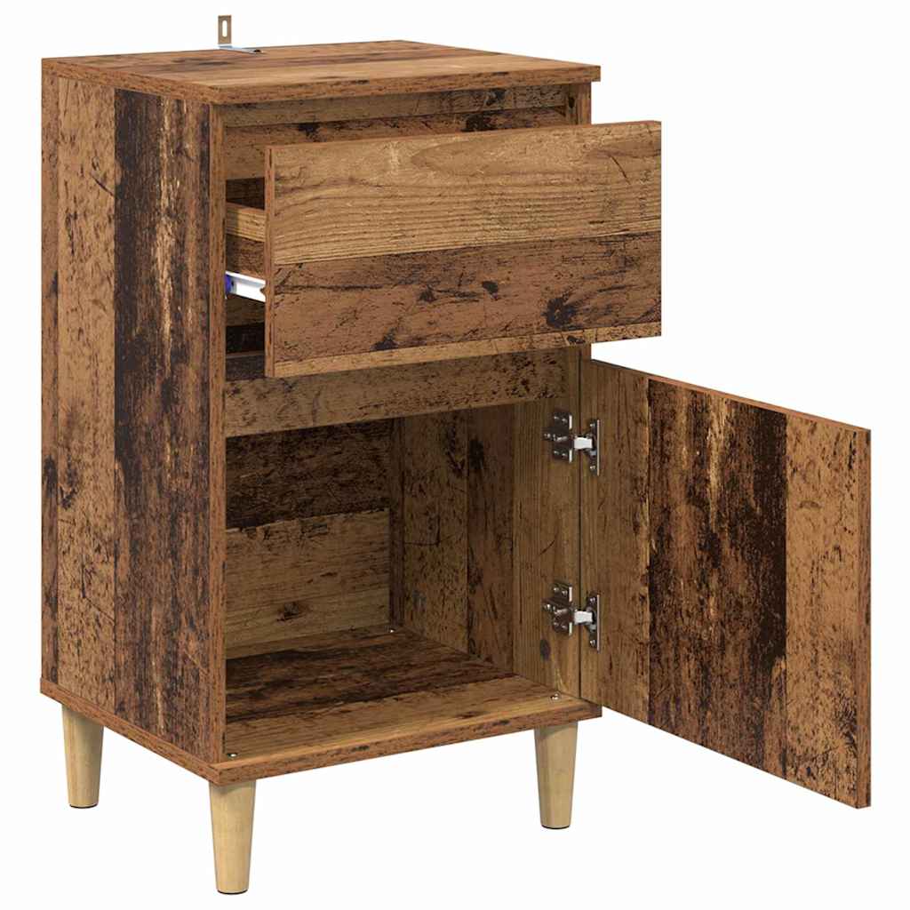 Bedside Cabinet Old Wood 40 x 35 x 70 cm Engineered Wood
