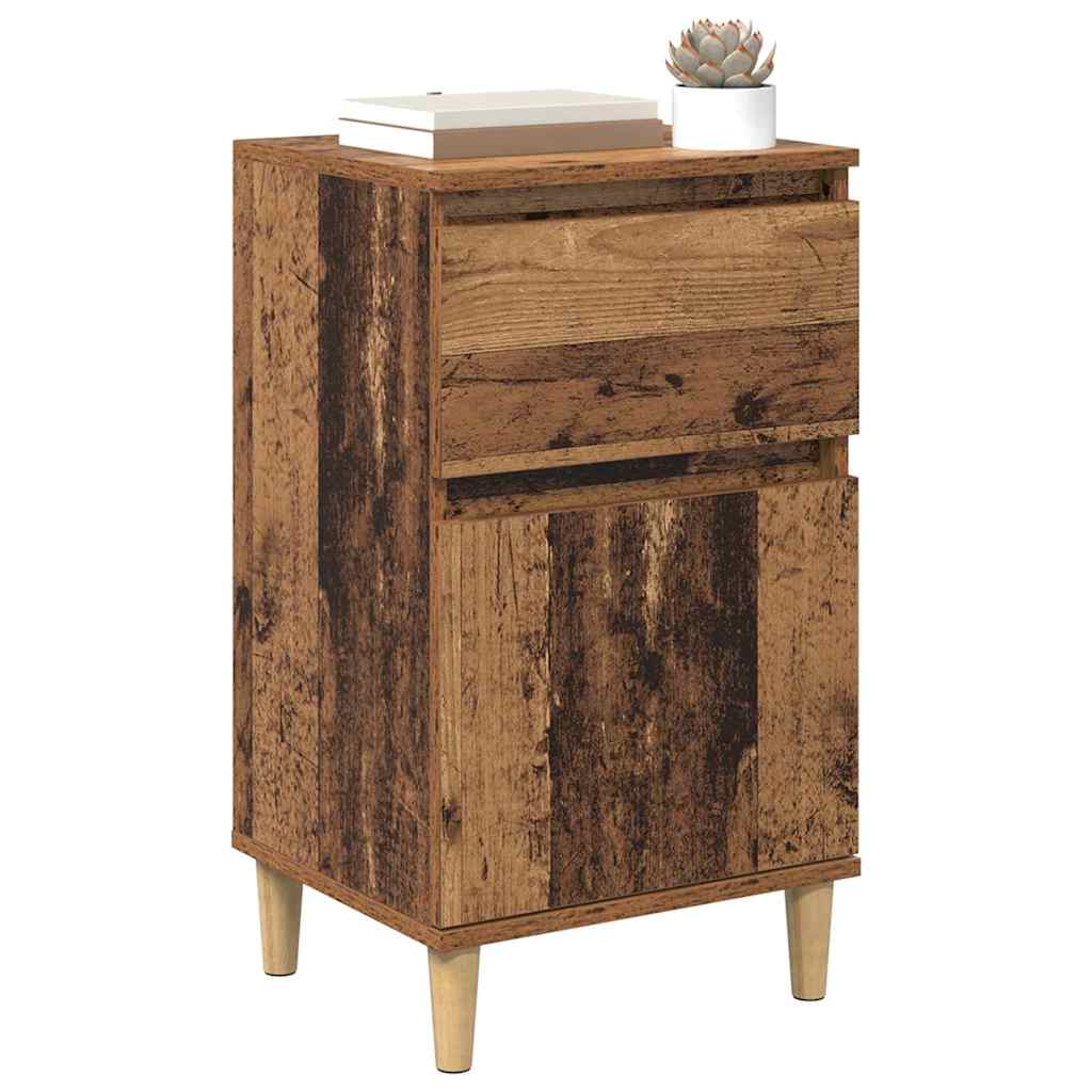 Bedside Cabinet Old Wood 40 x 35 x 70 cm Engineered Wood