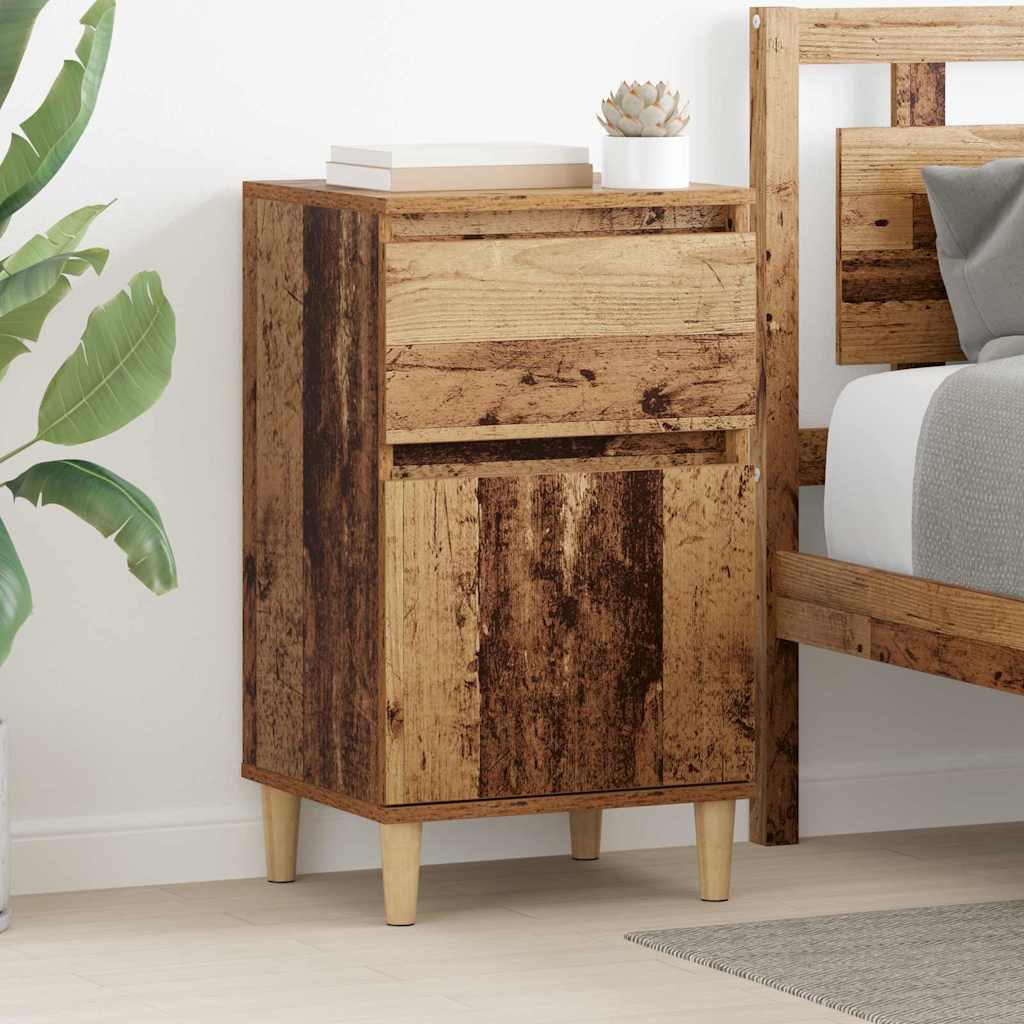 Bedside Cabinet 2 pcs Old Wood 40 x 35 x 70 cm Engineered Wood